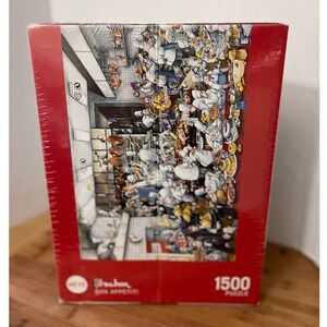 Heye Blachon Bon Appetit 1500 Piece Jigsaw Puzzle Kitchen Scene Poster Included